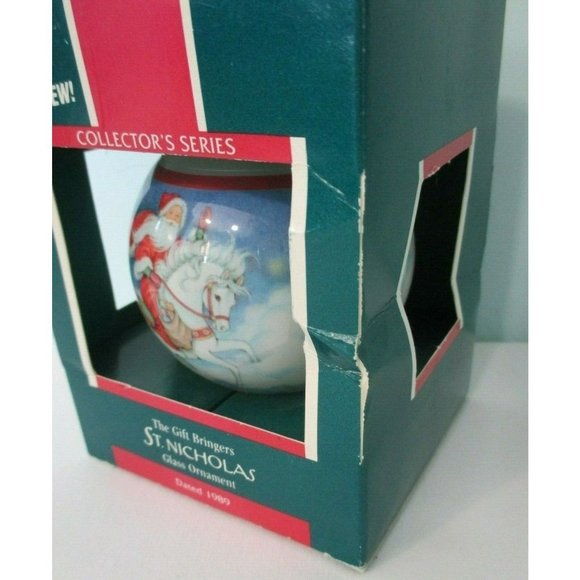 The Gift Bringers First Edition 1989 Hallmark Keepsake Ornament Glass Ball New - Picture 10 of 11